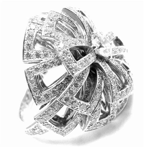 chanel flower ring with diamond|chanel flower rings for sale.